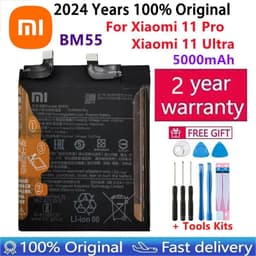 image-2024 Years Original Battery BP42 BM4X BM55 For Xiaomi Mi 11 Mi11 Lite / Xiaomi11 / Xiaomi11 Pro / Xiaomi11 Ultra Phone Batteries