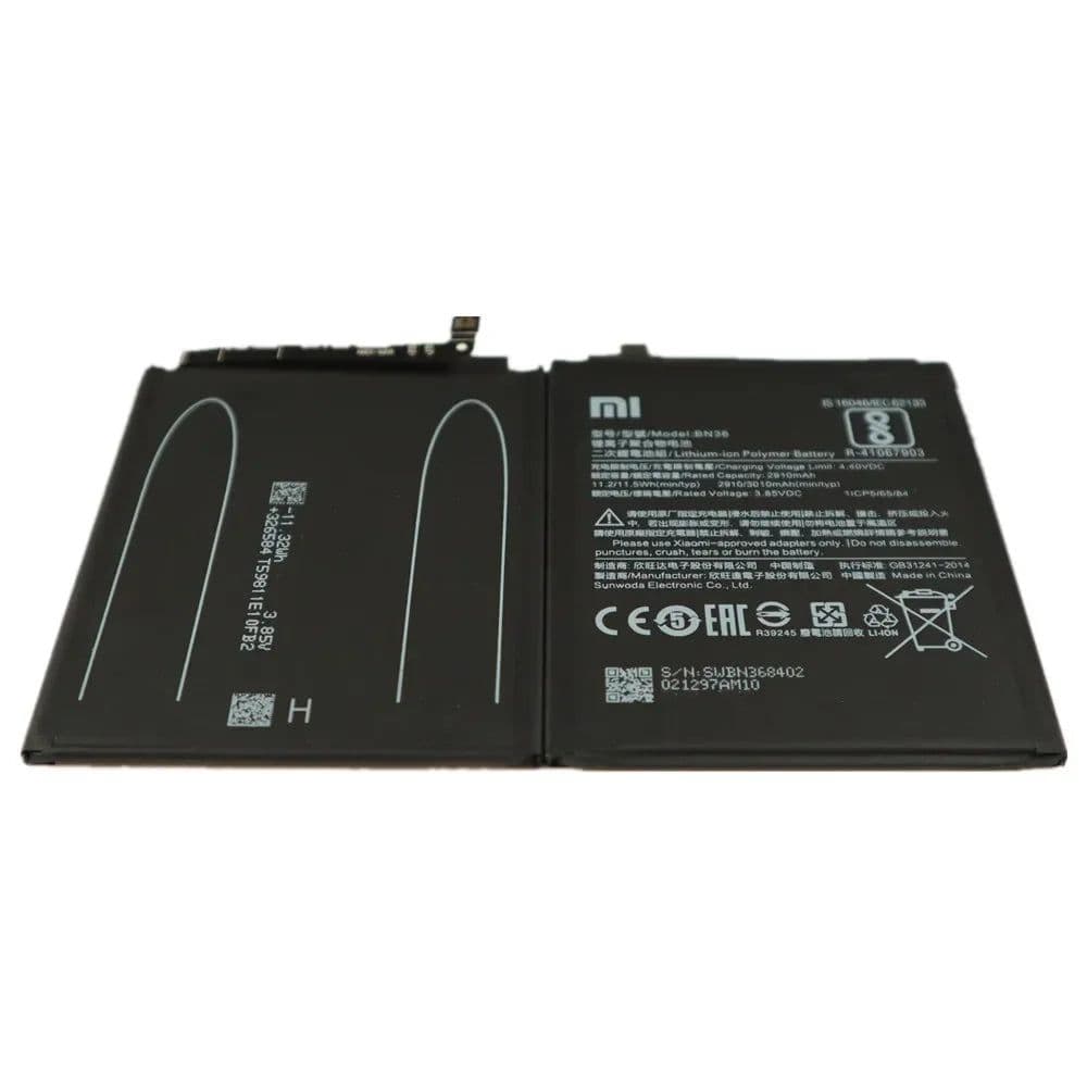 image-2024 Years BN36 Original Battery For Xiaomi Mi 6X A2 Mi6X MiA2 3000mAh Phone Batteries Bateria Fast Shipping + Tools