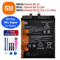 image-2024 Years Original Battery BP42 BM4X BM55 For Xiaomi Mi 11 Mi11 Lite / Xiaomi11 / Xiaomi11 Pro / Xiaomi11 Ultra Phone Batteries