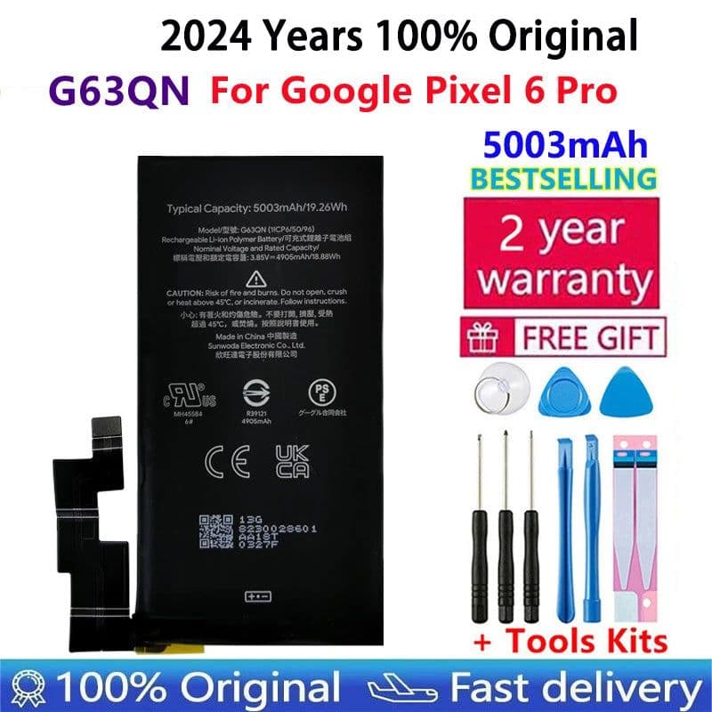 image-100% Original New Battery For HTC GOOGLE 2 2B PIXEL 3 Pixel3 XL 3XL 4XL Pixel4 XL PIXEL 4 4A 5A 5 5G 6 Pro Nexus S1 Batteries