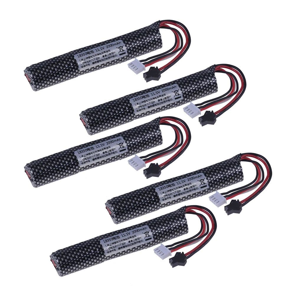 image-3S 11.1V 2000mAh Li-ion Battery SM Plug for Electric Water Gel Ball Blaster Toys Pistol / Eco-friendly Beads Bullets toy Air Gun