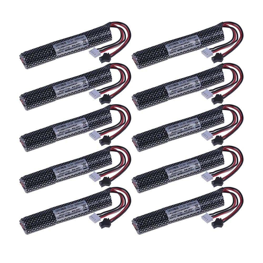 image-3S 11.1V 2000mAh Li-ion Battery SM Plug for Electric Water Gel Ball Blaster Toys Pistol / Eco-friendly Beads Bullets toy Air Gun