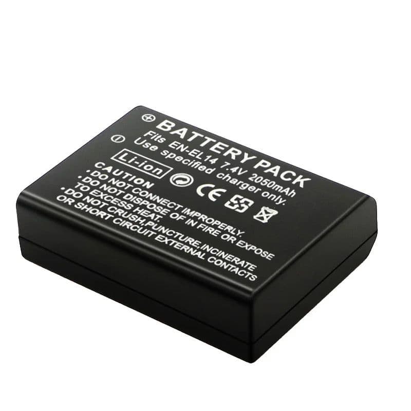 image-2050mah EN-EL14a EL14 CAMERA BATTERY EN-EL14 For Nikon P7000 P7100 P7800 P7700 D3100 D3200 D3300 D3400 D3500 D5600 D5100 D5300