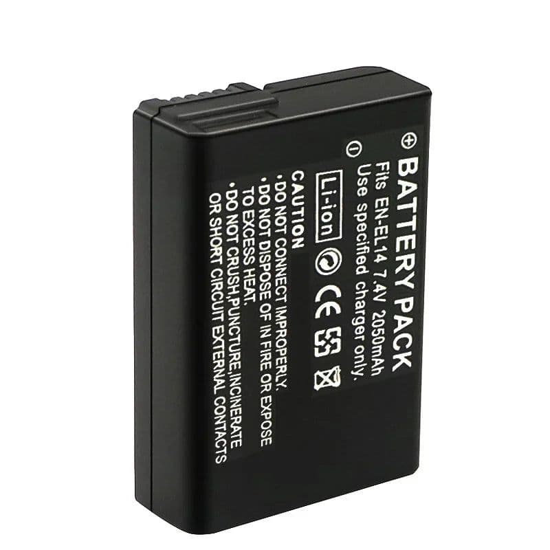 image-2050mah EN-EL14a EL14 CAMERA BATTERY EN-EL14 For Nikon P7000 P7100 P7800 P7700 D3100 D3200 D3300 D3400 D3500 D5600 D5100 D5300