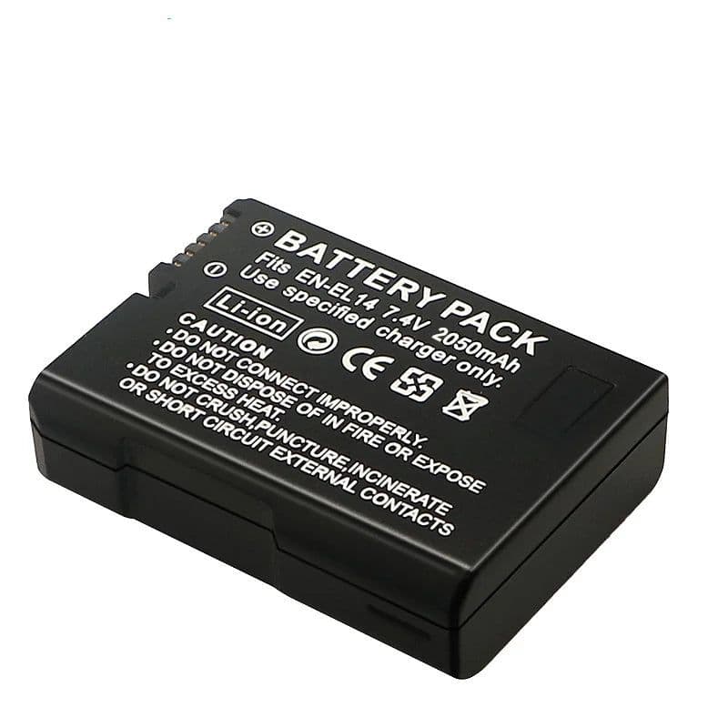 image-2050mah EN-EL14a EL14 CAMERA BATTERY EN-EL14 For Nikon P7000 P7100 P7800 P7700 D3100 D3200 D3300 D3400 D3500 D5600 D5100 D5300
