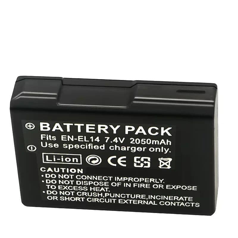 image-2050mah EN-EL14a EL14 CAMERA BATTERY EN-EL14 For Nikon P7000 P7100 P7800 P7700 D3100 D3200 D3300 D3400 D3500 D5600 D5100 D5300