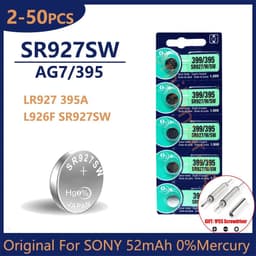 image-Original For Sony SR927SW AG7 395 LR927 395AL926F SR927SW Lithium Batteries Button Battery for Watch Toys Control Calculator Toy