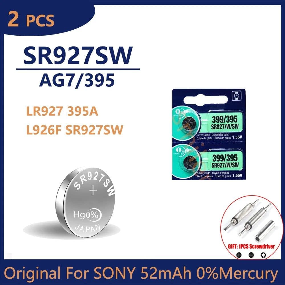 image-Original For Sony SR927SW AG7 395 LR927 395AL926F SR927SW Lithium Batteries Button Battery for Watch Toys Control Calculator Toy