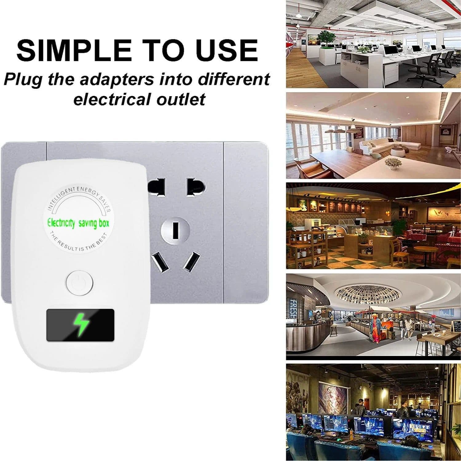 image-Upgraded Power Saver Electricity Saving Device Household Energy Saver Box Power Economizer Electric Saver Improve Power Factor