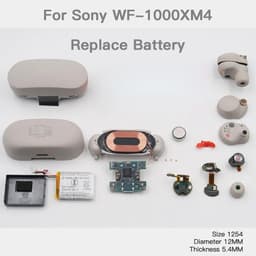image-Original ZeniPower Z55H 3.85V 75mAh Battery For SONY WF-1000XM4 1000XM4 XM4 Bluetooth Earbuds Headset Batteria+Free gift Tools