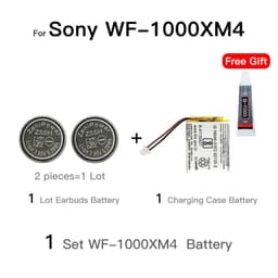 image-Original ZeniPower Z55H 3.85V 75mAh Battery For SONY WF-1000XM4 1000XM4 XM4 Bluetooth Earbuds Headset Batteria+Free gift Tools