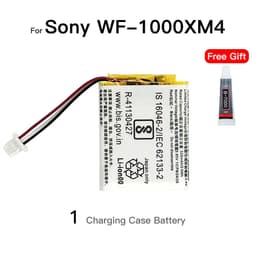 image-Original ZeniPower Z55H 3.85V 75mAh Battery For SONY WF-1000XM4 1000XM4 XM4 Bluetooth Earbuds Headset Batteria+Free gift Tools