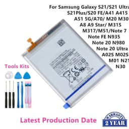 image-Brand New Battery For Samsung For Samsung Galaxy S21/S21 Ultra/S21Plus/S20 FE/A41/A51 5G/A70/Note 20/ Note 20 Ultra/A02S