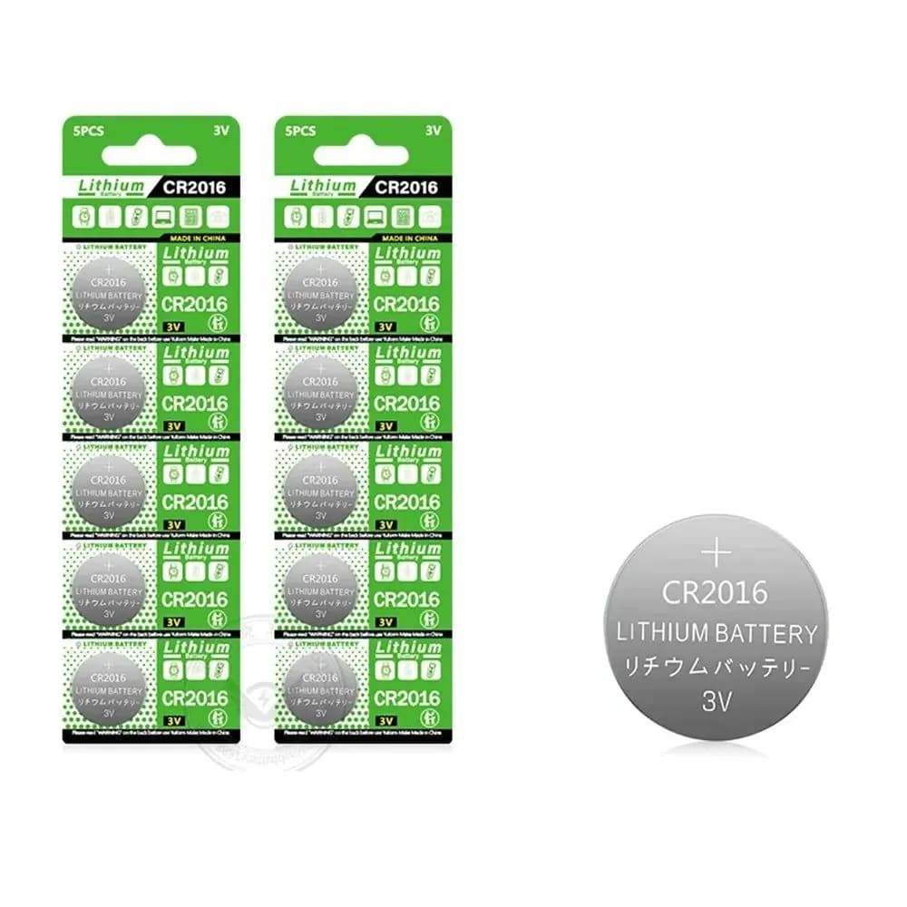 image-CR2016 Lithium Button Battery DL2016 BR2016 DL2016 LM2016 3V 2016 Coin Cell Watch Batteries for Toys Clock Remote pilas boton