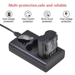 image-2Pcs 2280mAh NP-W235 NP W235 Battery + LCD USB Dual Charger with Type C Port for Fujifilm Fuji X-T4, GFX 100S, X-T5, X-H2 Camera
