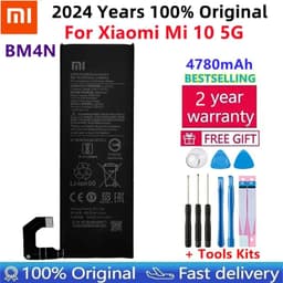 image-Original Replacement Battery BM4M BM4N For Xiaomi Mi 10 Pro 5G Xiaomi 10Pro Mi10 5G Genuine Phone Bateria Batteries +Gift Tools
