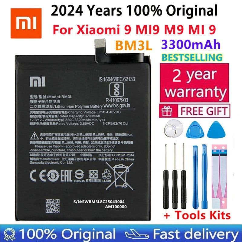 image-Battery For Xiaomi Mi Redmi Note Pocophone Poco F1 F2 K20 F3 X3 K30 K40 5 6 7 7A 8 8T 9 9A 9S 9T 10 10X 10S 10T 11 11T Pro Lite