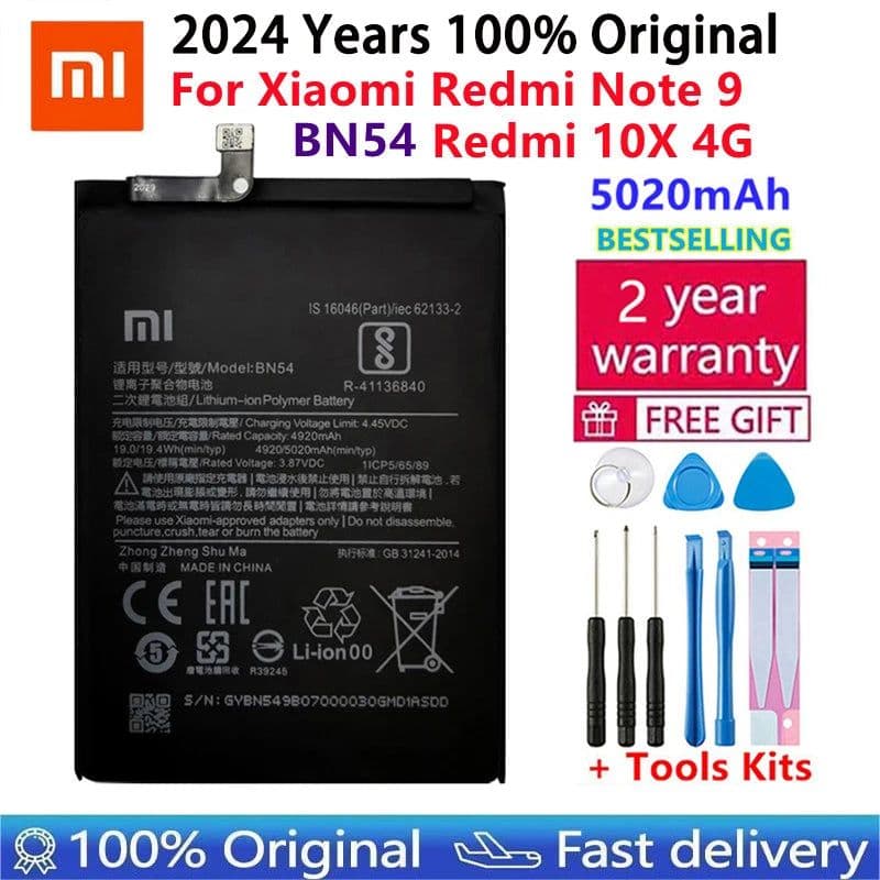 image-Battery For Xiaomi Mi Redmi Note Pocophone Poco F1 F2 K20 F3 X3 K30 K40 5 6 7 7A 8 8T 9 9A 9S 9T 10 10X 10S 10T 11 11T Pro Lite