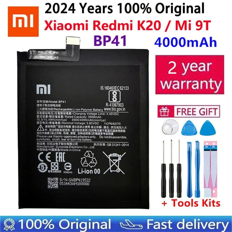 image-Battery For Xiaomi Mi Redmi Note Pocophone Poco F1 F2 K20 F3 X3 K30 K40 5 6 7 7A 8 8T 9 9A 9S 9T 10 10X 10S 10T 11 11T Pro Lite