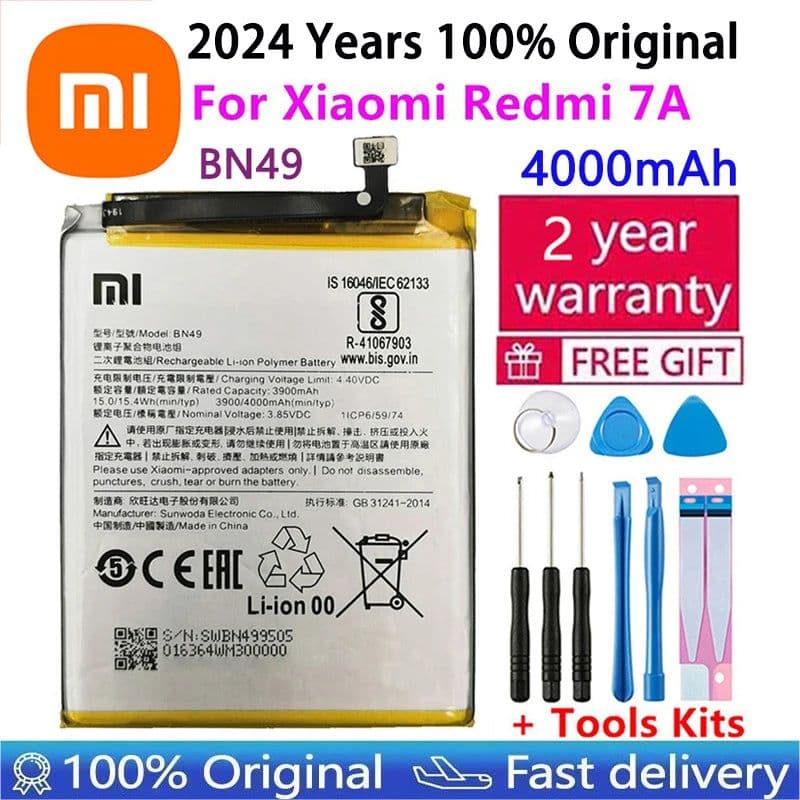 image-Battery For Xiaomi Mi Redmi Note Pocophone Poco F1 F2 K20 F3 X3 K30 K40 5 6 7 7A 8 8T 9 9A 9S 9T 10 10X 10S 10T 11 11T Pro Lite