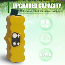 image-14.4V Battery For iRobot Roomba 5000mAh Battery For iRobot Roomba 500 600 700 800 900 series 14.4 V 620 650 770 780 580 Battery