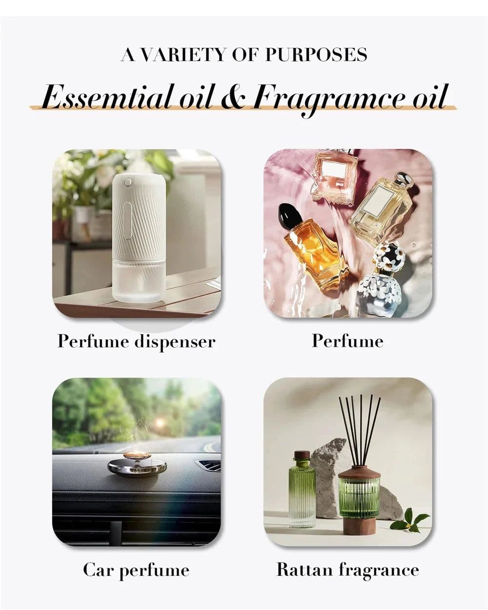 image-500ML Large Capacity Essential Oil Home Air Freshener Fragrance Perfume Oil Tonn Fordd Ouudd Wood Aromatherapy Diffuser Refil
