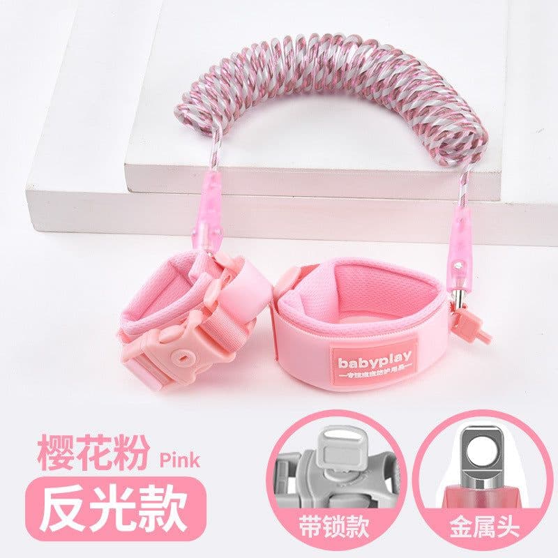 image-Children's anti-lost belt traction rope baby anti-lost bracelets slip baby anti-lost rope children anti-lost reflective keys