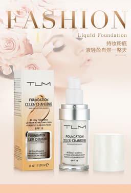 image-30ml Color Changing Liquid Foundation Makeup Change To Your Skin Tone By Just Blending