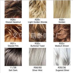 image-Mengtai Short Curly Wig - R35/36 High Temp Fiber