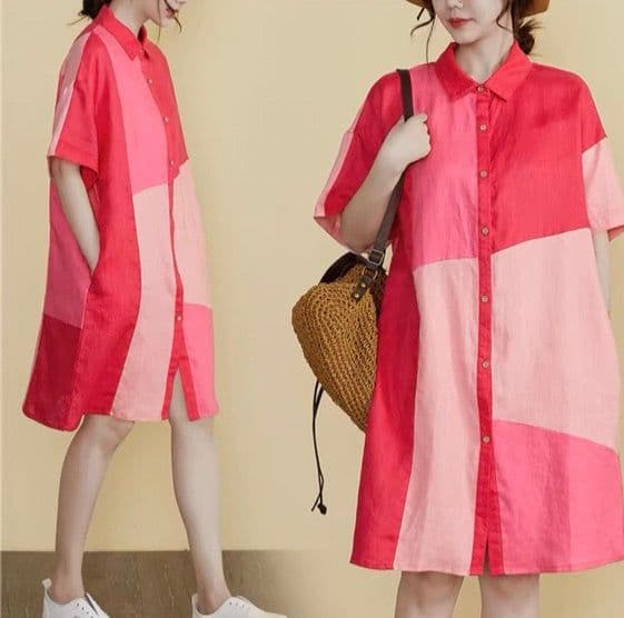image-Large Fat MM Summer Dress Women Loose Casual
