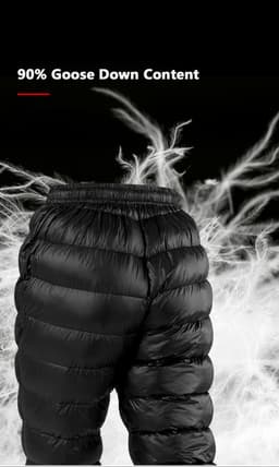 image-Outdoor lightweight winter white goose down pants