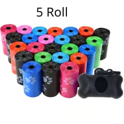 image-Pet Poop Bag Solid Color Printed Pet Garbage Bag Clean Poop Bag Dog Walking Portable Poop Bag For Dogs Litter and Housewife Bags