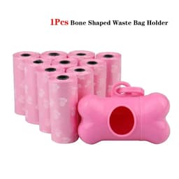 image-Pet Poop Bag Solid Color Printed Pet Garbage Bag Clean Poop Bag Dog Walking Portable Poop Bag For Dogs Litter and Housewife Bags