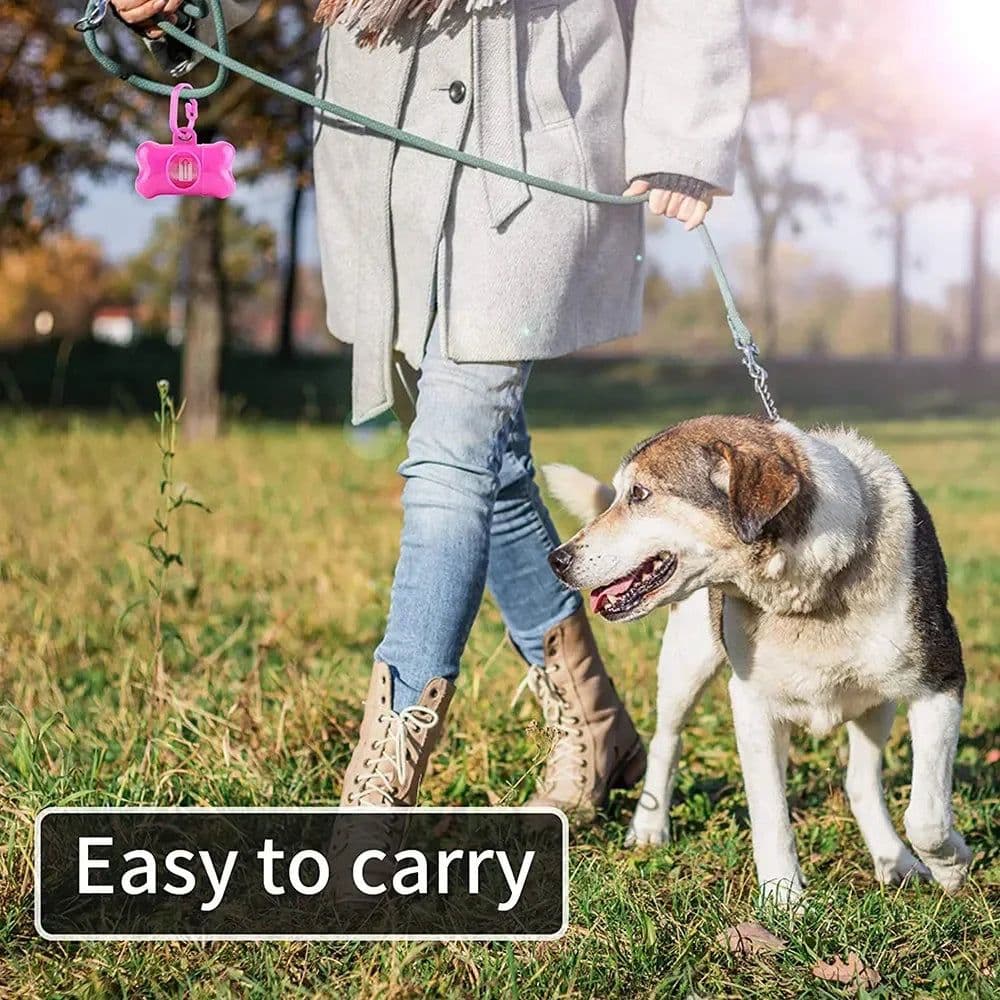 image-Pet Poop Bag Solid Color Printed Pet Garbage Bag Clean Poop Bag Dog Walking Portable Poop Bag For Dogs Litter and Housewife Bags