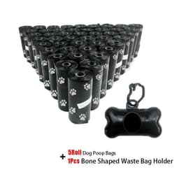 image-Pet Poop Bag Solid Color Printed Pet Garbage Bag Clean Poop Bag Dog Walking Portable Poop Bag For Dogs Litter and Housewife Bags