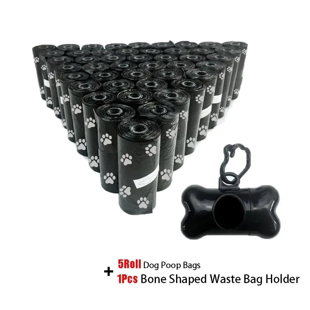 image-Pet Poop Bag Solid Color Printed Pet Garbage Bag Clean Poop Bag Dog Walking Portable Poop Bag For Dogs Litter and Housewife Bags