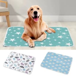 image-Dog Diaper Pet Urine Pad Reusable Waterproof Mat Cooling Summer Pad Washable Training Mattress Dog Car Seat Cover