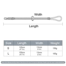image-Cuperay Hand-Woven Cotton Dog Leash 120cm/150cm