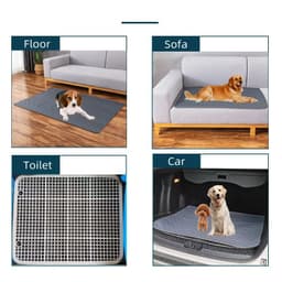 image-Waterproof Reusable Washable Dog Pet Diaper Mat Training Pad Urine Absorbent Environment Protect Diaper Mat Dog Car Seat Cover