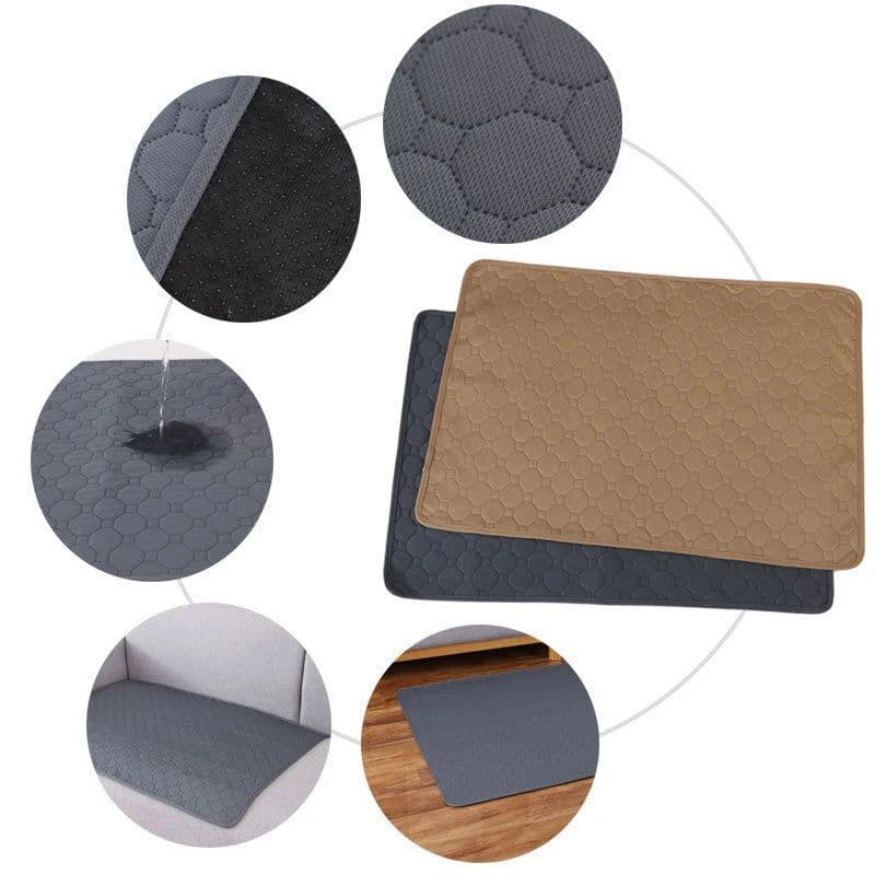 image-Waterproof Reusable Washable Dog Pet Diaper Mat Training Pad Urine Absorbent Environment Protect Diaper Mat Dog Car Seat Cover