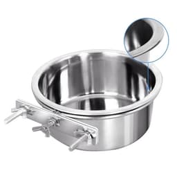 image-Pet Cage Feeder Water Bowl Food Dispenser for Small Medium Large Cats Dogs Pet Feeding Solution for Cats Dogs