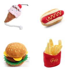 image-Fun Pet Toy Puppy Dog Plush Squeaky Toys For Small Medium Dogs Durable Cute Chew Toy For Dogs Pet Training Dog Accessories