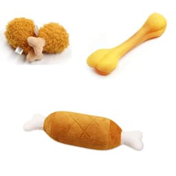 image-Fun Pet Toy Puppy Dog Plush Squeaky Toys For Small Medium Dogs Durable Cute Chew Toy For Dogs Pet Training Dog Accessories