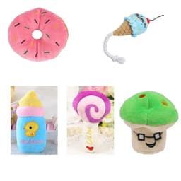 image-Fun Pet Toy Puppy Dog Plush Squeaky Toys For Small Medium Dogs Durable Cute Chew Toy For Dogs Pet Training Dog Accessories