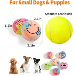 image-6PCS Dog Toys Squeaker Latex Bouncy Ball Squeaky Rubber Dog Toy for My Dog Small Dogs Interactive Pet Supplies Dog Accessories