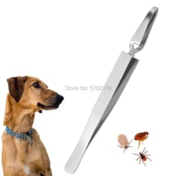 image-Tick Remover Eliminate Tweezers Pet Dog Cat Accessoires Sick Animal Flea Clean Clip