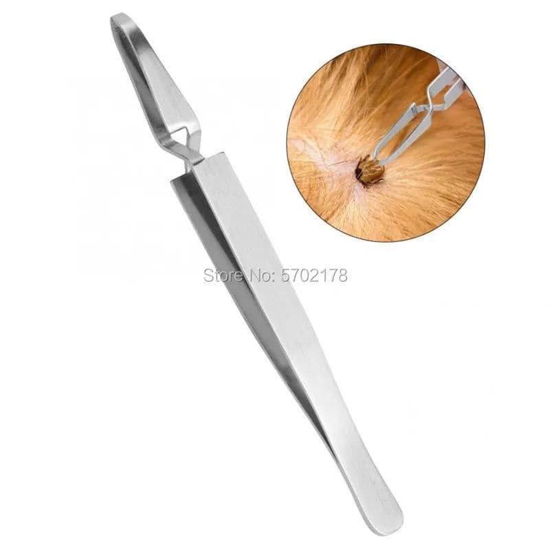 image-Tick Remover Eliminate Tweezers Pet Dog Cat Accessoires Sick Animal Flea Clean Clip