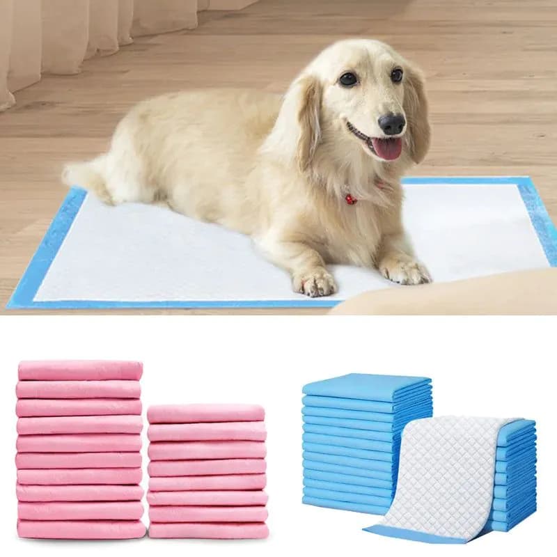 image-10pcs Disposable Dog Diapers Pads Super Absorbent Pet Diaper for Dogs Cats Puppy mascotas Products Accessories couche chien