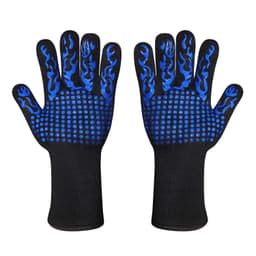 image-Fireproof BBQ Gloves - 800°F Heat Resistant Silicone