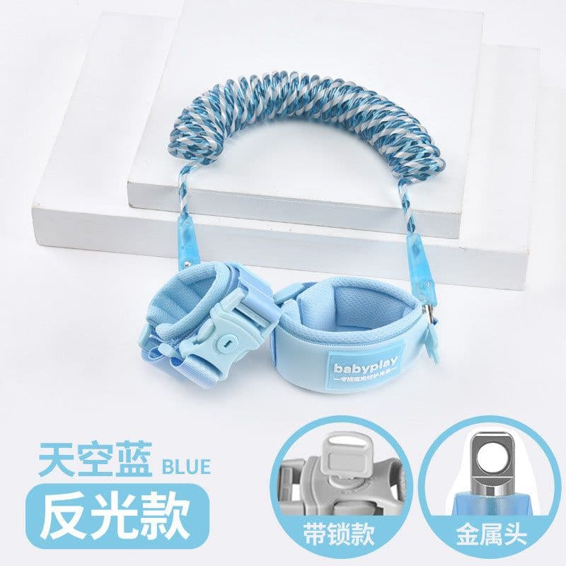 image-Children's anti-lost belt traction rope baby anti-lost bracelets slip baby anti-lost rope children anti-lost reflective keys